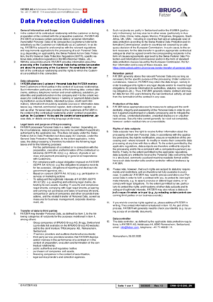 Data Protection Guideline