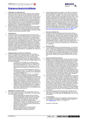 Datenschutzrichtlinie